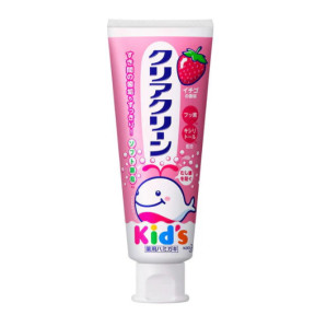 Детская зубная паста для деликатного очищения зубов Kao Clear Clean Strawberry, 70 г